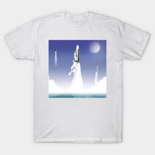 Trio of Shuttles Leave Earth T-Shirt